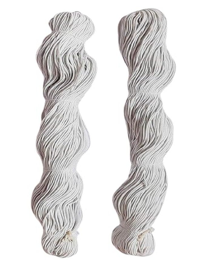 Hesch 9 Bobbin Elastic Thread Pack of 2, White, 10 Meters - Image 2